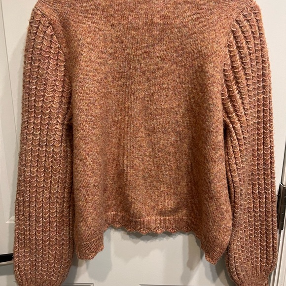 Frye Women's Textured Knit Sweater - Tan - Picture 4 of 4